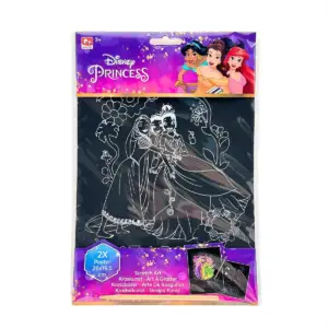 Canenco Disney hercegnők képkarc poszterek, 26 x 19.5 cm, 2 db