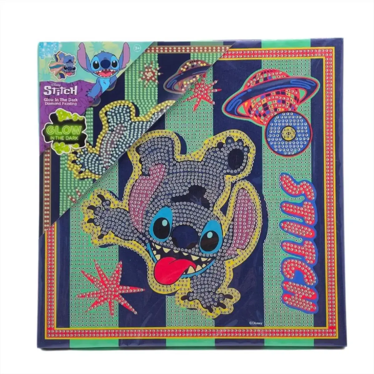 Canenco Sötétben világító gyémántfestmény vásznon - Stitch