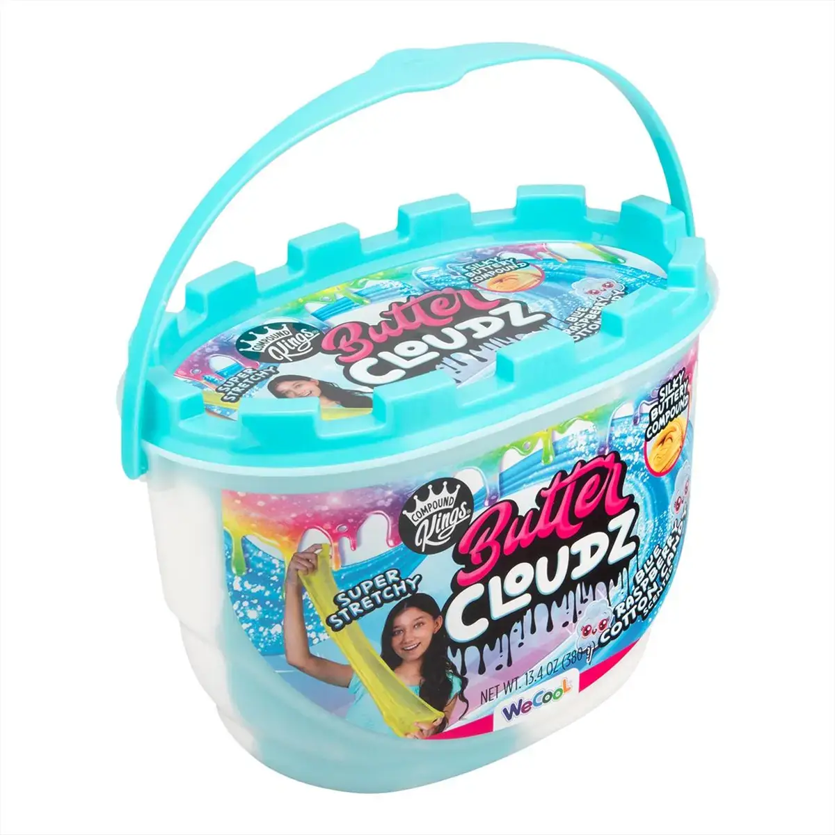 Compound Kings Vajfelhő slime, 380g - kékmálna