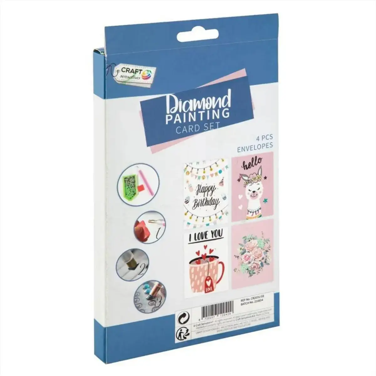 Cradt ID gyémántfestés, 4 db -