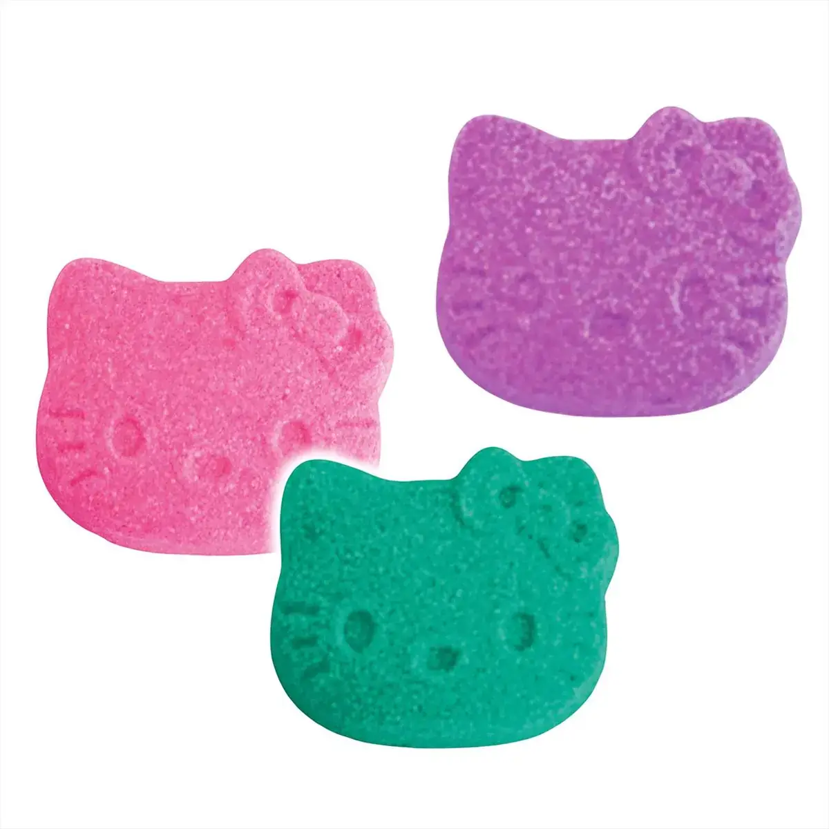 Craze Inkee vegán fürdő bomba forma - Hello Kitty vattacukor aromával, 3db-os