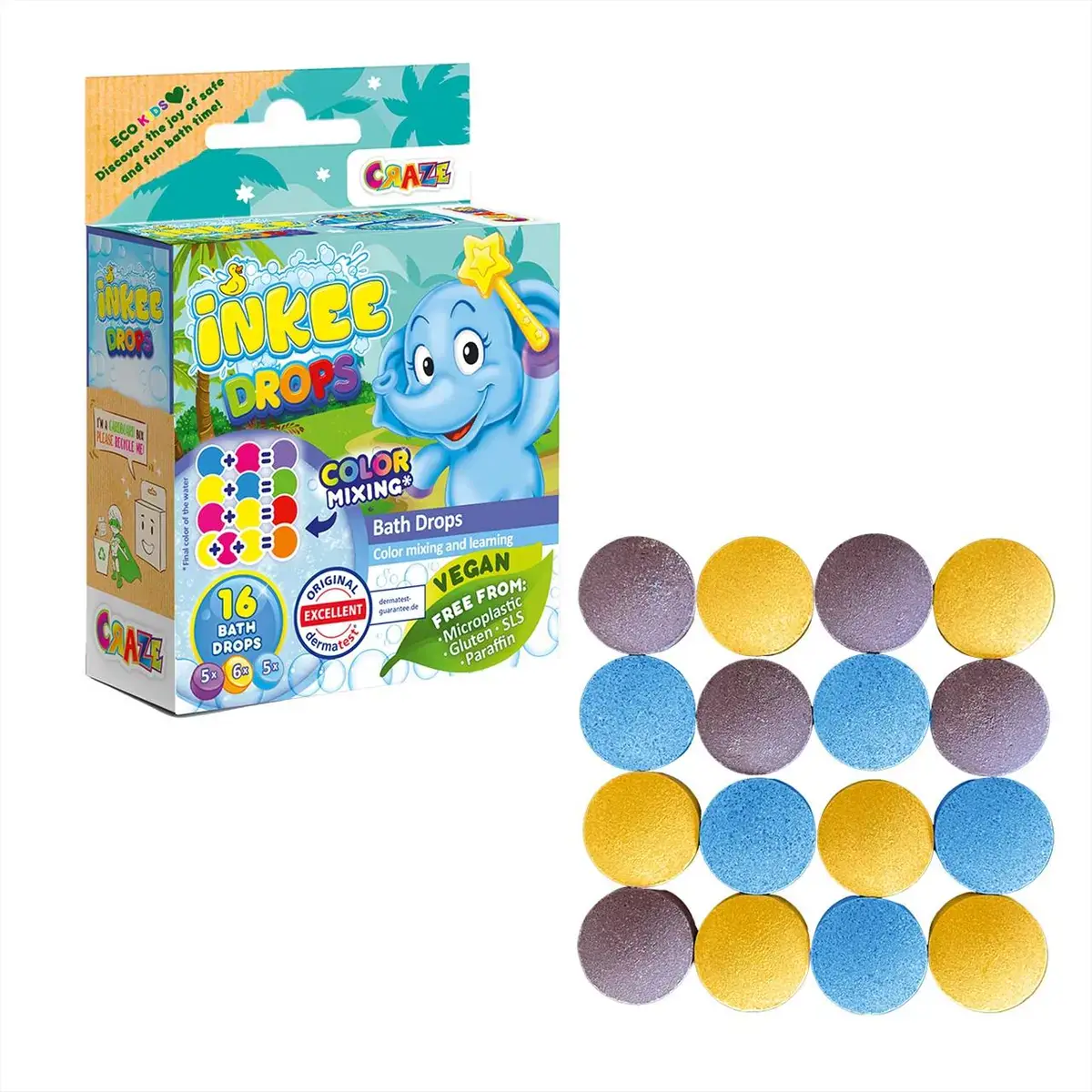 Craze Inkee vegán fürdő tabletta 16db-os