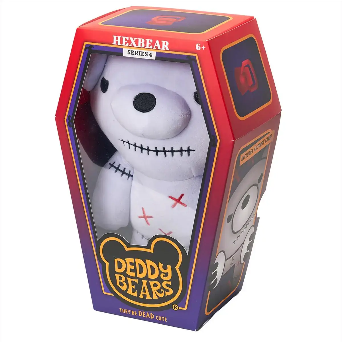 Deddy Bears plüss koporsóban, 4. sorozat, 30 cm-es - HexBear