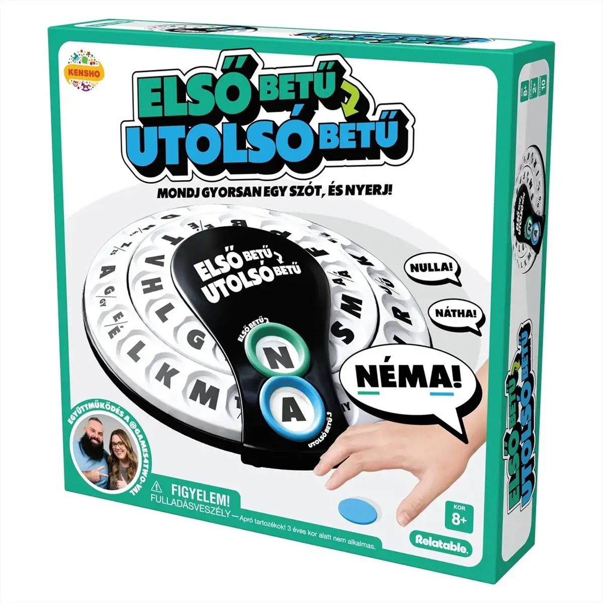 Első betű - utolsó betű társasjáték