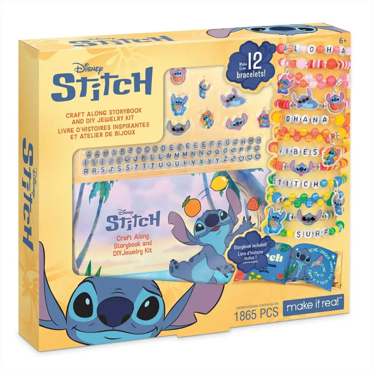 Make It Real Stitch karkötőkészítő szett mesekönyvvel
