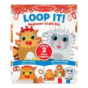 Melissa & Doug Kreatív játék kezdőknek, Hurkold! - farmállatka bábok