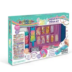 Rainbow Loom Auto Loom gumikarkötő készítő mega szett gyöngyökkel