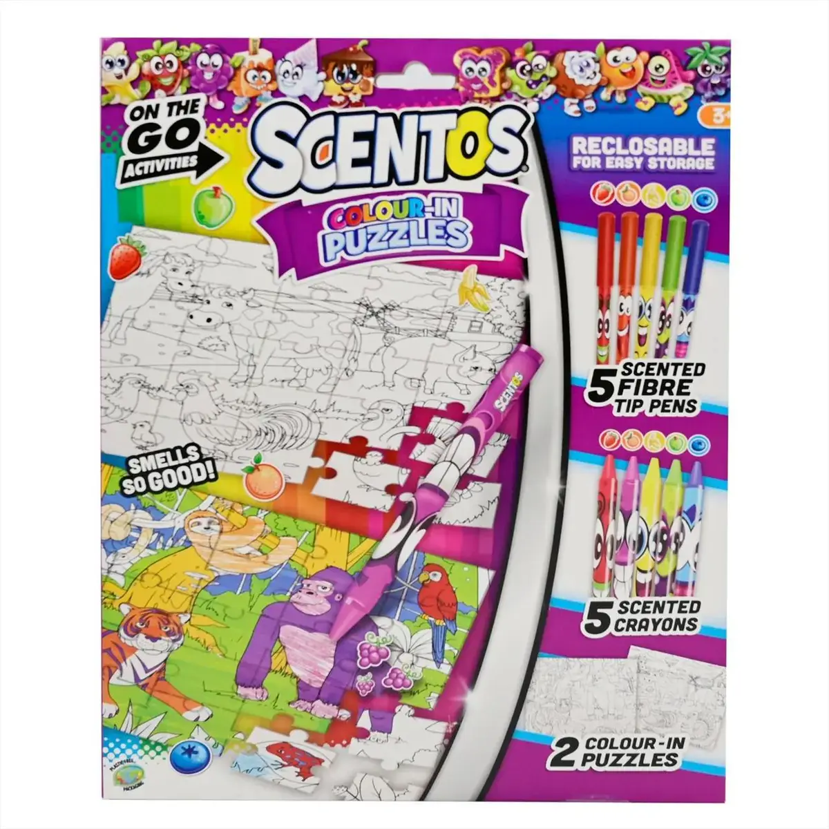 Scentos Színezhető puzzle készlet
