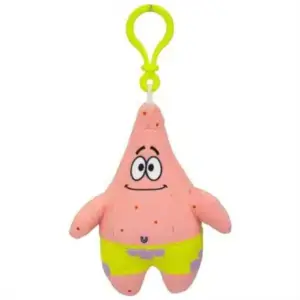 SpongyaBob plüss táskaklipp, 13 cm - Patick