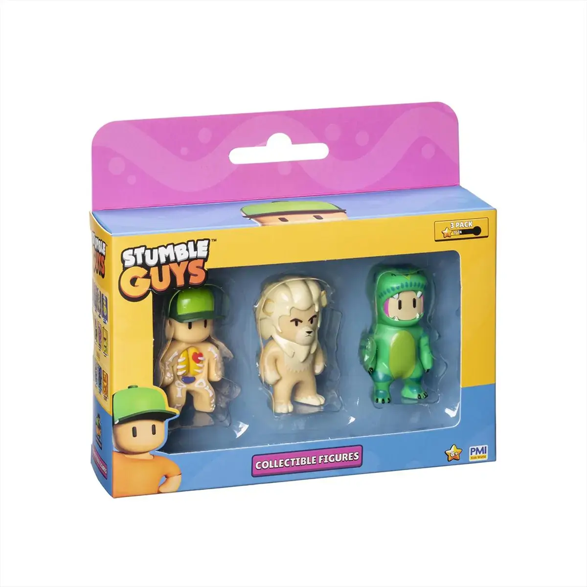 Stumble Guys mini figurák, 3 db, 2. sorozat többféle