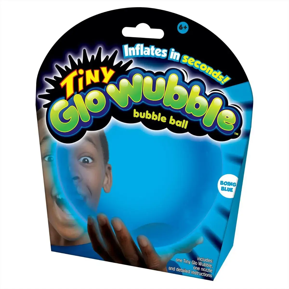 Világító Tiny Glo Wubble, 30 cm - kék