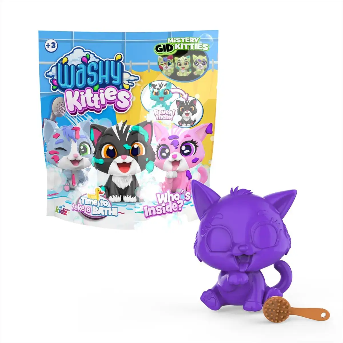 Washy Friends Color Reveal pancsoló cicusok megepetés tasakban - többféle