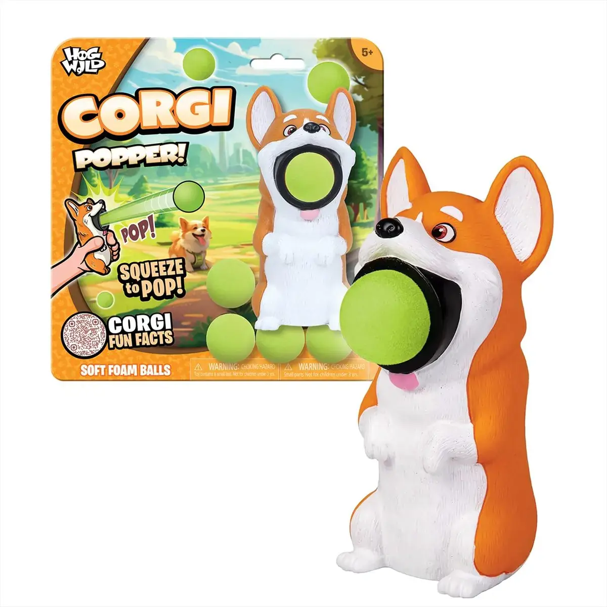 Zing Popper - Corgi kutyus kilövő labdákkal