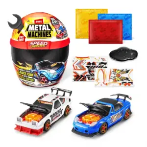 Metal Machines Speed Heroes meglepetés játékszett bukósisakban