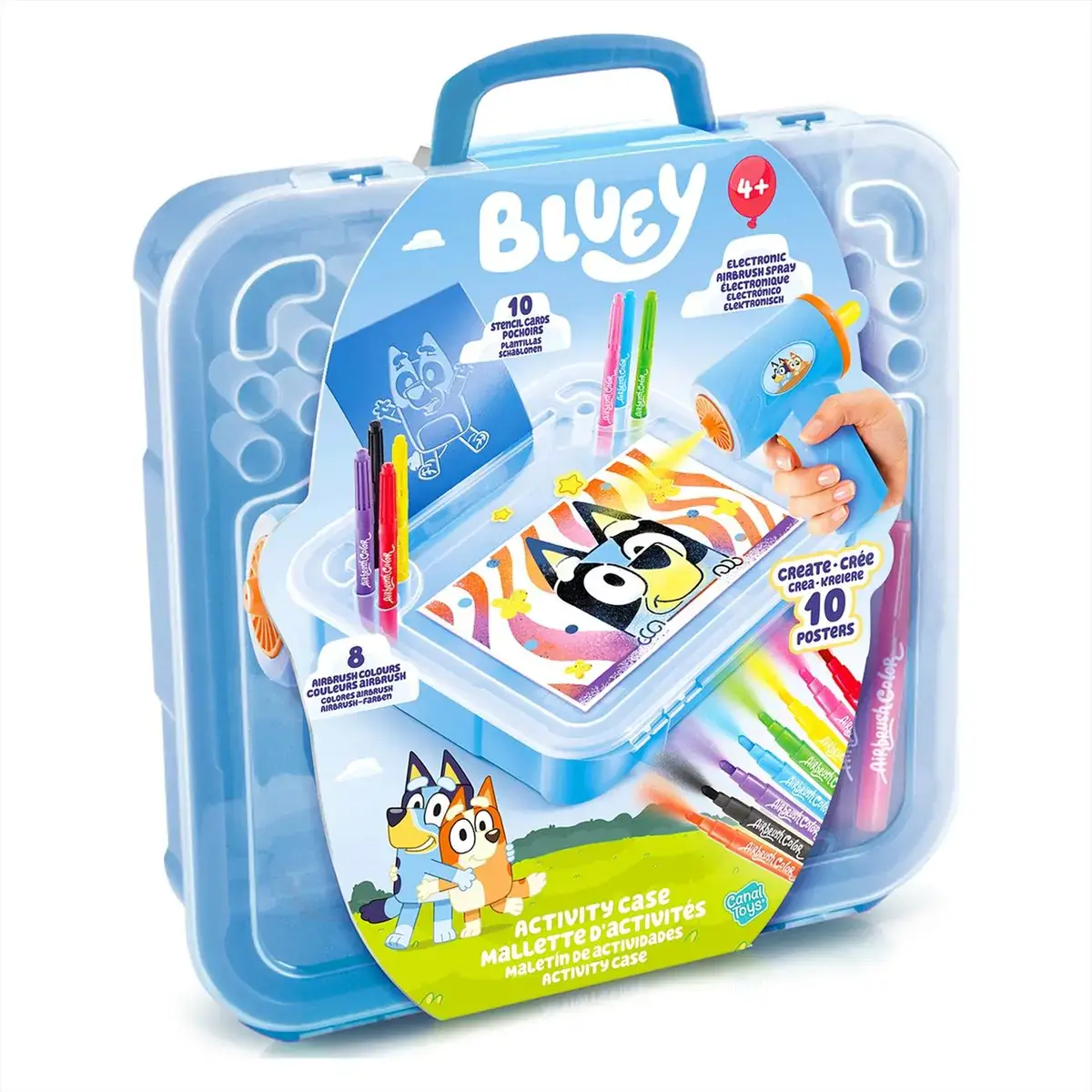 Canal Toys Bluey Airbrush Art poszter készítő szett bőröndben