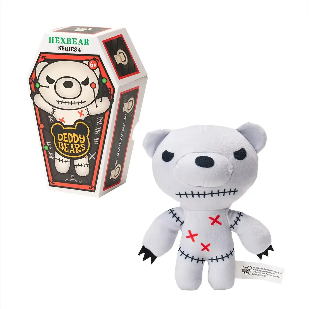 Deddy Bears plüss koporsóban, 4. sorozat, 15 cm-es - HexBear